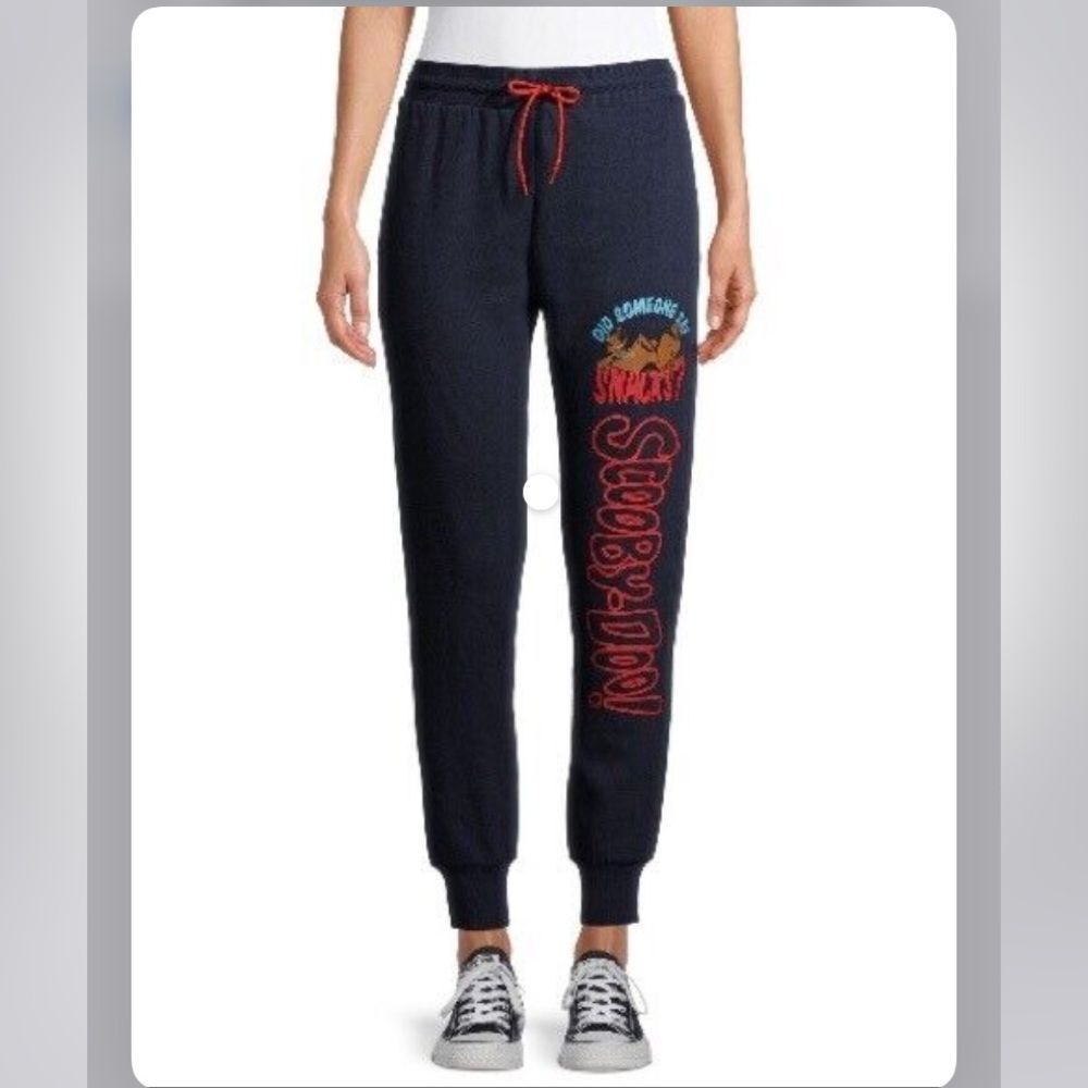 Scooby Doo Women Sweatpants Blue Size XL - Picture 1 of 11